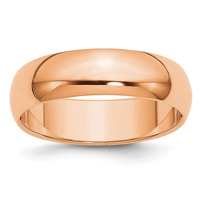 Goldia Rings Solid 10K Yellow Gold Rose Gold 6mm HalfRound Wedding MensWomens Wedding Band Ring Size 55 Goldia Rings Solid 10K Yellow Gold Rose Gold 6mm HalfRound Wedding MensWomens Wedding Band Ring Size 55
