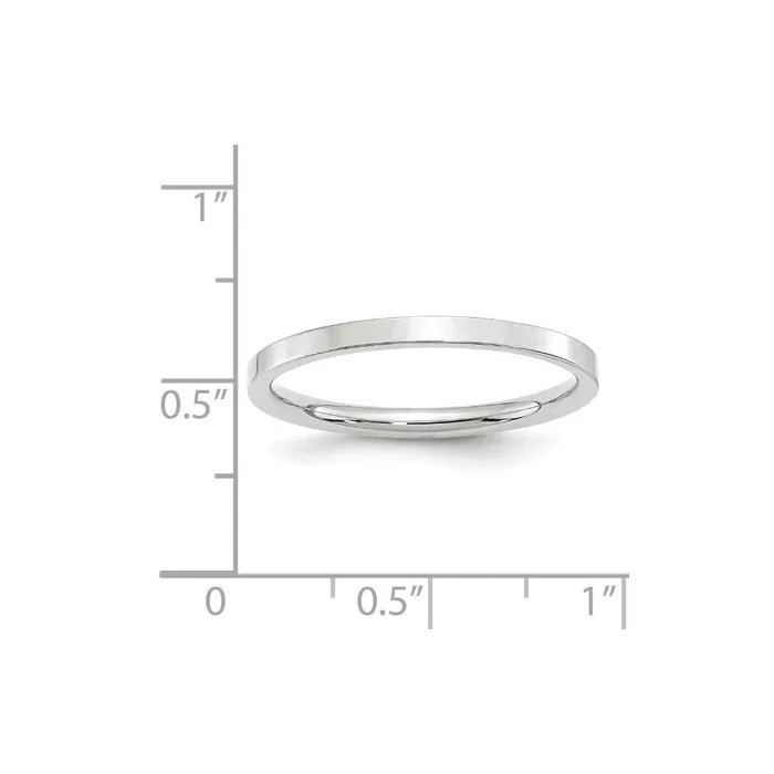 Goldia Rings Solid 14K White Gold 2mm Standard Flat Comfort Fit MensWomens Wedding Band Ring Size 95 Goldia Rings Solid 14K White Gold 2mm Standard Flat Comfort Fit MensWomens Wedding Band Ring Size 95