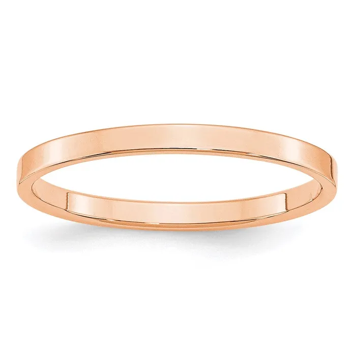 Goldia Rings Solid 14K Yellow Gold Rose Gold 2mm Light Weight Flat MensWomens Wedding Band Ring Size 65 Goldia Rings Solid 14K Yellow Gold Rose Gold 2mm Light Weight Flat MensWomens Wedding Band Ring Size 65