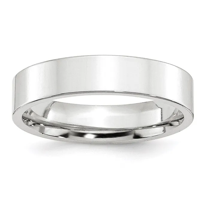 Goldia Rings Solid 18K White Gold 5mm Standard Flat Comfort Fit MensWomens Wedding Band Ring Size 13 Goldia Rings Solid 18K White Gold 5mm Standard Flat Comfort Fit MensWomens Wedding Band Ring Size 13