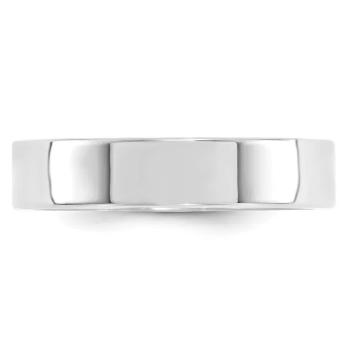 Goldia Rings Solid 18K White Gold 5mm Standard Flat Comfort Fit MensWomens Wedding Band Ring Size 13 Goldia Rings Solid 18K White Gold 5mm Standard Flat Comfort Fit MensWomens Wedding Band Ring Size 13
