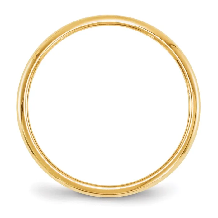 Goldia Rings Solid 18K Yellow Gold 2mm Half Round MensWomens Wedding Band Ring Size 135 Goldia Rings Solid 18K Yellow Gold 2mm Half Round MensWomens Wedding Band Ring Size 135