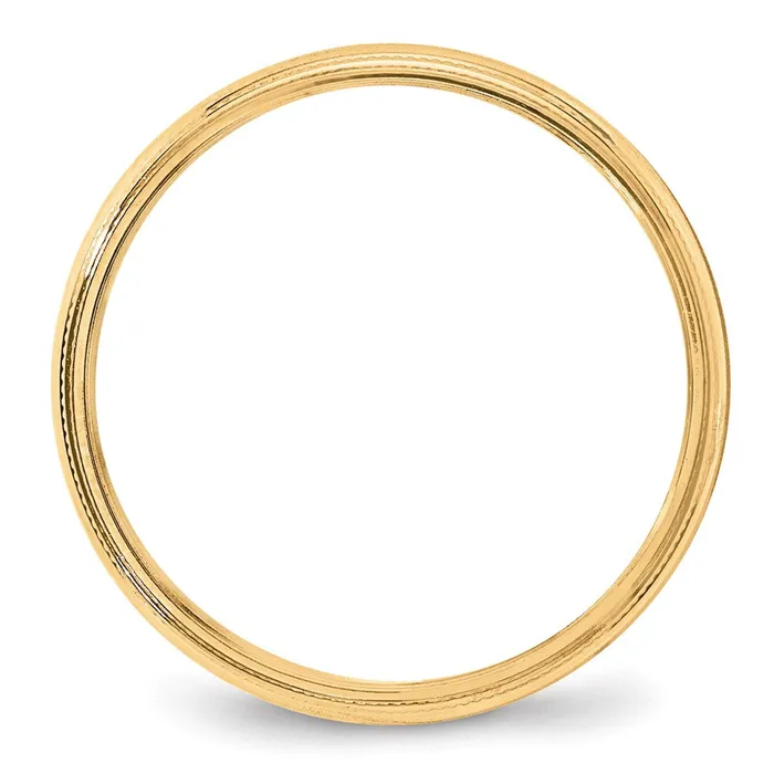 Goldia Rings Solid 18K Yellow Gold 4mm Milgrain HalfRound Wedding MensWomens Wedding Band Ring Size 9 Goldia Rings Solid 18K Yellow Gold 4mm Milgrain HalfRound Wedding MensWomens Wedding Band Ring Size 9