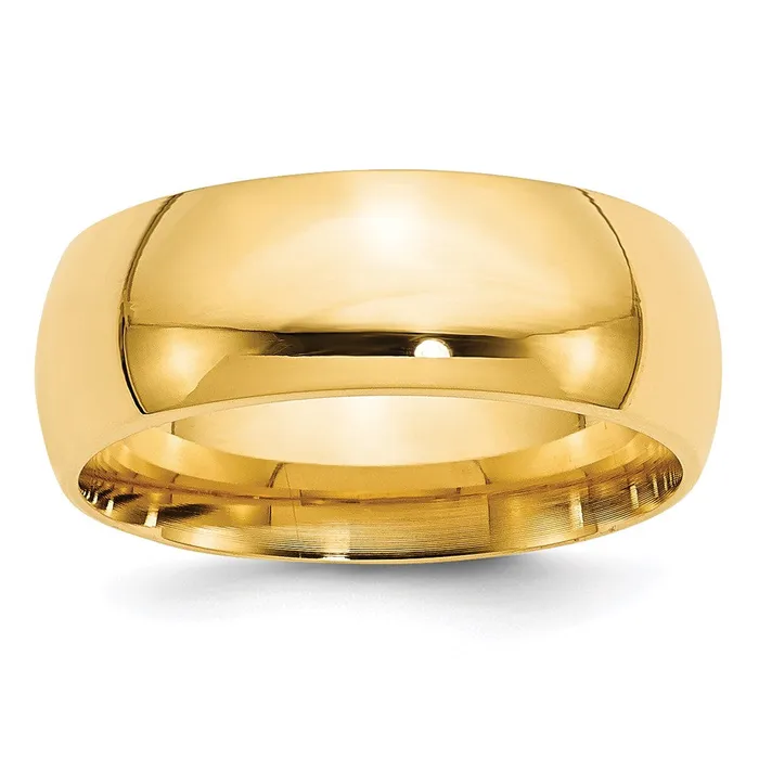 Goldia Rings Solid 18K Yellow Gold 8mm Standard Comfort Fit MensWomens Wedding Band Ring Size 135 Goldia Rings Solid 18K Yellow Gold 8mm Standard Comfort Fit MensWomens Wedding Band Ring Size 135