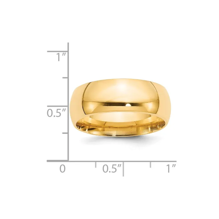 Goldia Rings Solid 18K Yellow Gold 8mm Standard Comfort Fit MensWomens Wedding Band Ring Size 135 Goldia Rings Solid 18K Yellow Gold 8mm Standard Comfort Fit MensWomens Wedding Band Ring Size 135