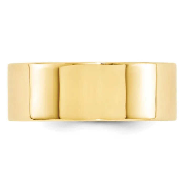 Goldia Rings Solid 18K Yellow Gold 8mm Standard Flat Comfort Fit MensWomens Wedding Band Ring Size 9 Goldia Rings Solid 18K Yellow Gold 8mm Standard Flat Comfort Fit MensWomens Wedding Band Ring Size 9