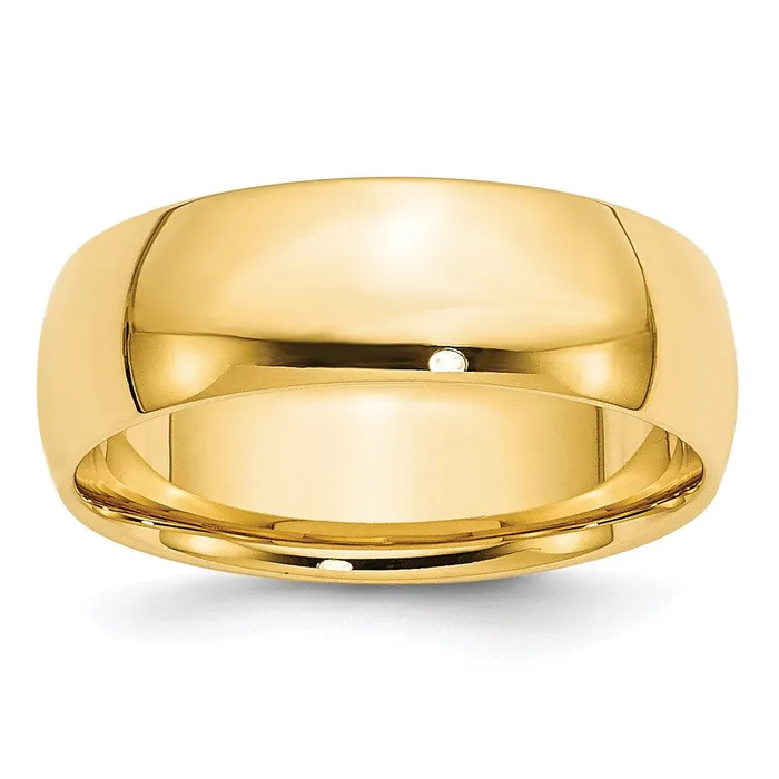 Goldia Solid 14K Yellow Gold 7mm Light Weight Comfort Fit MensWomens Wedding Band Ring Size 115 Rings Goldia Solid 14K Yellow Gold 7mm Light Weight Comfort Fit MensWomens Wedding Band Ring Size 115 Rings