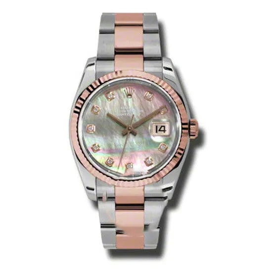 JMS always Bracelets Original Rolex Oyster Perpetual Datejust 36 Black Mother of Pearl Dial Stainless Steel and 18K Everose Gold Bracelet Automatic Ladies Watch 116231BKMDO JMS always Bracelets Original Rolex Oyster Perpetual Datejust 36 Black Mother of Pearl Dial Stainless Steel and 18K Everose Gold Bracelet Automatic Ladies Watch 116231BKMDO