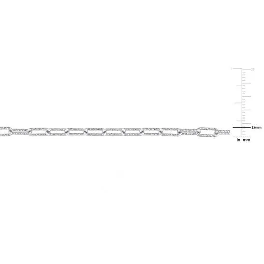 JMS always Necklaces Original AMOUR 35mm Fancy Paperclip Chain Necklace In Sterling Silver 18 In JMS always Necklaces Original AMOUR 35mm Fancy Paperclip Chain Necklace In Sterling Silver 18 In