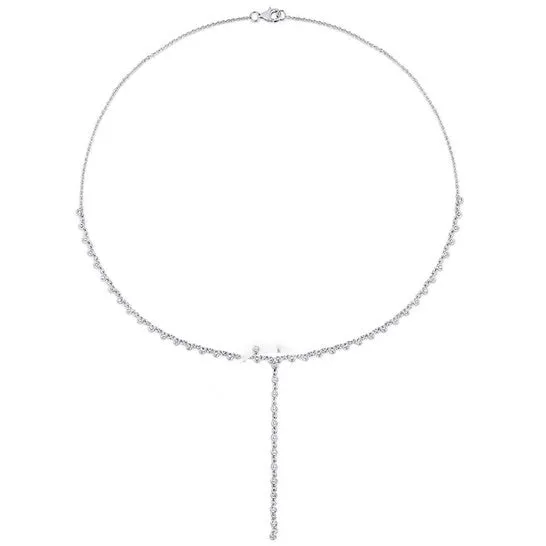 JMS always Necklaces Original AMOUR 45CT TDW Diamond Lariat Necklace In 14K White Gold 155 In JMS always Necklaces Original AMOUR 45CT TDW Diamond Lariat Necklace In 14K White Gold 155 In
