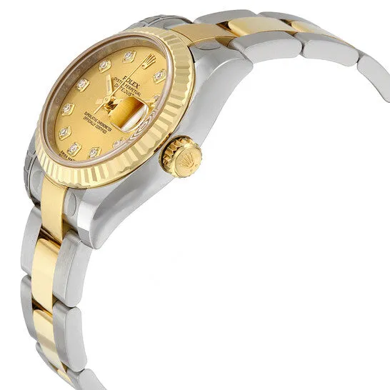 JMS always Original Rolex Lady Datejust 26 Champagne Dial Stainless Steel and 18K Yellow Gold Oyster Bracelet Automatic Watch 179173CDO Bracelets JMS always Original Rolex Lady Datejust 26 Champagne Dial Stainless Steel and 18K Yellow Gold Oyster Bracelet Automatic Watch 179173CDO Bracelets