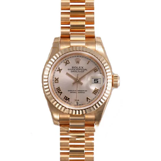 JMS always PreStyled Sets Original Rolex LadyDatejust 26 Champagne Dial 18k Rose Gold President Automatic Ladies Watch 179175CRP JMS always PreStyled Sets Original Rolex LadyDatejust 26 Champagne Dial 18k Rose Gold President Automatic Ladies Watch 179175CRP