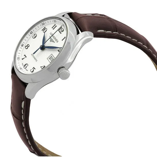 JMS always Rings Original Longines Master Collection Silver Dial Brown Leather Band Stainless Steel Case Automatic Ladies Watch L22574783 JMS always Rings Original Longines Master Collection Silver Dial Brown Leather Band Stainless Steel Case Automatic Ladies Watch L22574783