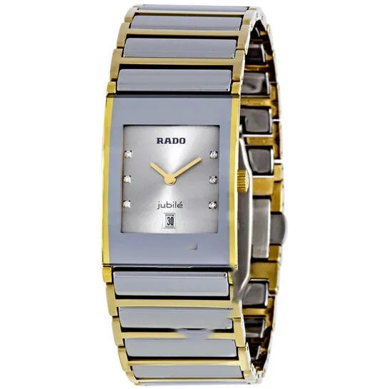 JMS always Rings Original Rado Integral Silver Dial Two Tone Ceramic Unisex Watch R20749702 JMS always Rings Original Rado Integral Silver Dial Two Tone Ceramic Unisex Watch R20749702