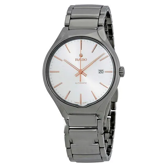 JMS always Rings Original Rado True Grey Ceramic SilverTone Dial Automatic Watch R27057112 JMS always Rings Original Rado True Grey Ceramic SilverTone Dial Automatic Watch R27057112