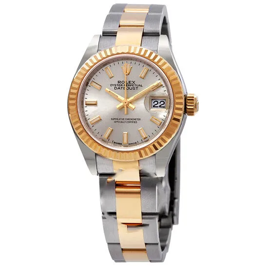 JMS always Rings Original Rolex Datejust 28 Automatic Chronometer Silver Dial Ladies Twotone Oyster Watch 279173 JMS always Rings Original Rolex Datejust 28 Automatic Chronometer Silver Dial Ladies Twotone Oyster Watch 279173