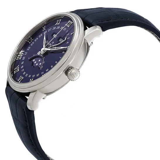 JMS always Watches Original Blancpain Villeret Blue Lacquered Flinque Dial Automatic Blue Leather Mens Watch 6654152955B JMS always Watches Original Blancpain Villeret Blue Lacquered Flinque Dial Automatic Blue Leather Mens Watch 6654152955B