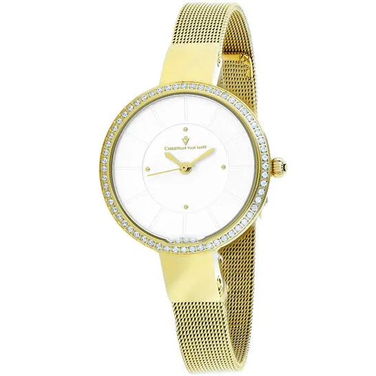 JMS always Watches Original Christian Van Sant Reign Quartz Silver Dial Ladies Watch CV0222 JMS always Watches Original Christian Van Sant Reign Quartz Silver Dial Ladies Watch CV0222