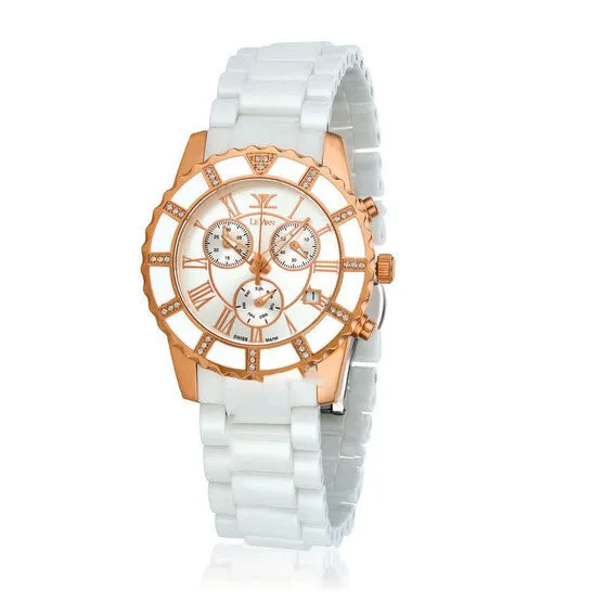 JMS always Watches Original Le Vian Time Chronograph Quartz Diamond White Dial Ladies Watch ZRPA 211 JMS always Watches Original Le Vian Time Chronograph Quartz Diamond White Dial Ladies Watch ZRPA 211