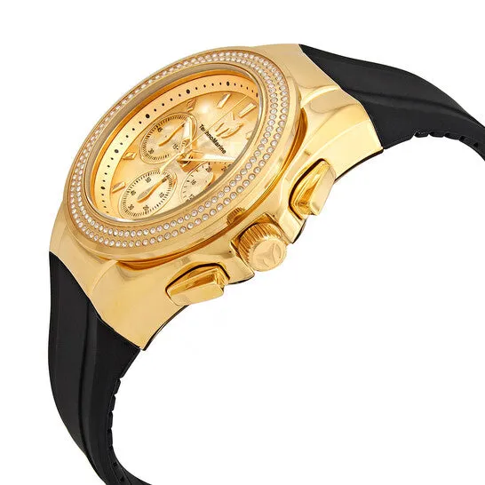 JMS always Watches Original Technomarine Cruise Diva Pave Chronograph Gold Dial Watch TM120041 JMS always Watches Original Technomarine Cruise Diva Pave Chronograph Gold Dial Watch TM120041