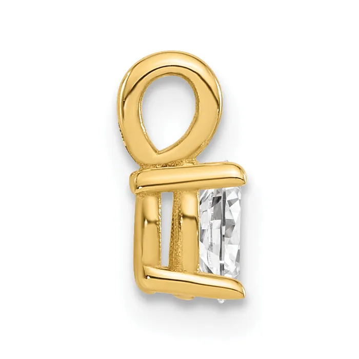 Necklaces Goldia 14k Yellow Gold 13 Ct Lab Grown Diamond VSSI G Oval Solitaire Pendant