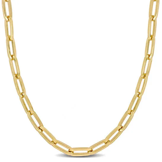 Necklaces JMS always Original AMOUR 5mm Paperclip Link Necklace In 10K Yellow Gold 18 In Necklaces JMS always Original AMOUR 5mm Paperclip Link Necklace In 10K Yellow Gold 18 In