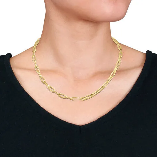 Necklaces JMS always Original AMOUR 5mm Paperclip Link Necklace In 10K Yellow Gold 18 In Necklaces JMS always Original AMOUR 5mm Paperclip Link Necklace In 10K Yellow Gold 18 In