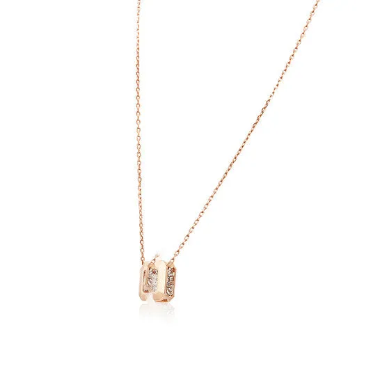 Necklaces JMS always Original Picasso And Co Ladies 18K Rose Gold 0032 Ct Square Cut Dancing Diamond Pendant Necklace Necklaces JMS always Original Picasso And Co Ladies 18K Rose Gold 0032 Ct Square Cut Dancing Diamond Pendant Necklace