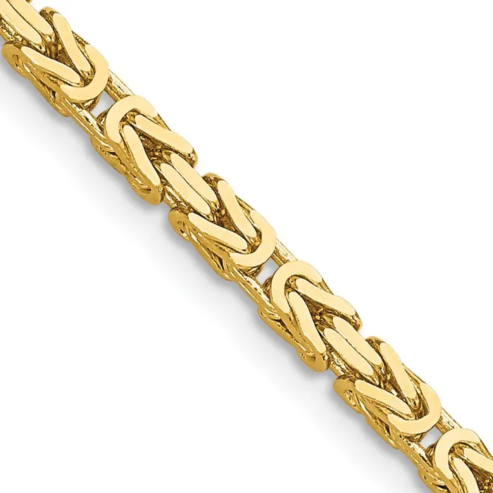 Necklaces MDS 14K Yellow Gold 26 inch 25mm Byzantine with Lobster Clasp Chain Necklace Necklaces MDS 14K Yellow Gold 26 inch 25mm Byzantine with Lobster Clasp Chain Necklace