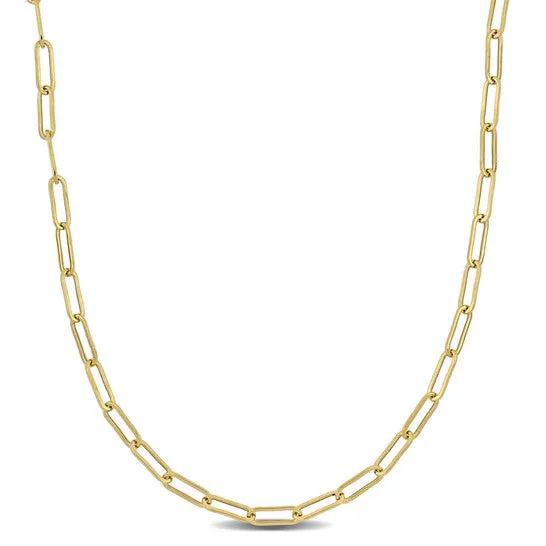 Necklaces Original AMOUR 33mm Paperclip Chain Necklace In 14K Yellow Gold 18 In JMS always Necklaces Original AMOUR 33mm Paperclip Chain Necklace In 14K Yellow Gold 18 In JMS always