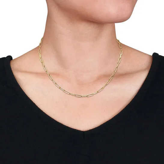 Necklaces Original AMOUR 33mm Paperclip Chain Necklace In 14K Yellow Gold 18 In JMS always Necklaces Original AMOUR 33mm Paperclip Chain Necklace In 14K Yellow Gold 18 In JMS always