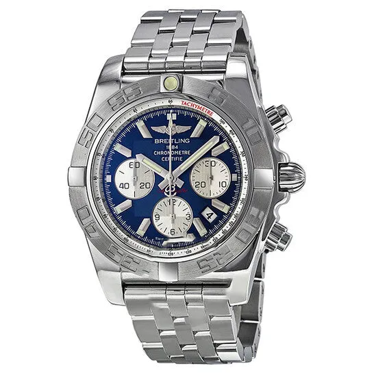 Original Breitling Chronomat 44 Automatic Chronograph Blue Dial Stainless Steel Mens Watch AB011011C788SS JMS always Bracelets Original Breitling Chronomat 44 Automatic Chronograph Blue Dial Stainless Steel Mens Watch AB011011C788SS JMS always Bracelets