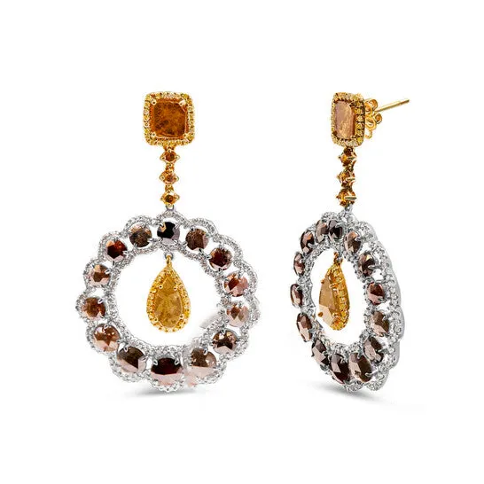 Original Haus of Brilliance 14K White and Yellow Gold 100 Cttw Mixed Natural Fancy Diamond Dangle Hoop and Bale Earrings Yellow Color I1I2 Clarity JMS always Earrings Original Haus of Brilliance 14K White and Yellow Gold 100 Cttw Mixed Natural Fancy Diamond Dangle Hoop and Bale Earrings Yellow Color I1I2 Clarity JMS always Earrings
