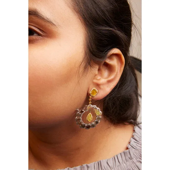 Original Haus of Brilliance 14K White and Yellow Gold 100 Cttw Mixed Natural Fancy Diamond Dangle Hoop and Bale Earrings Yellow Color I1I2 Clarity JMS always Earrings Original Haus of Brilliance 14K White and Yellow Gold 100 Cttw Mixed Natural Fancy Diamond Dangle Hoop and Bale Earrings Yellow Color I1I2 Clarity JMS always Earrings