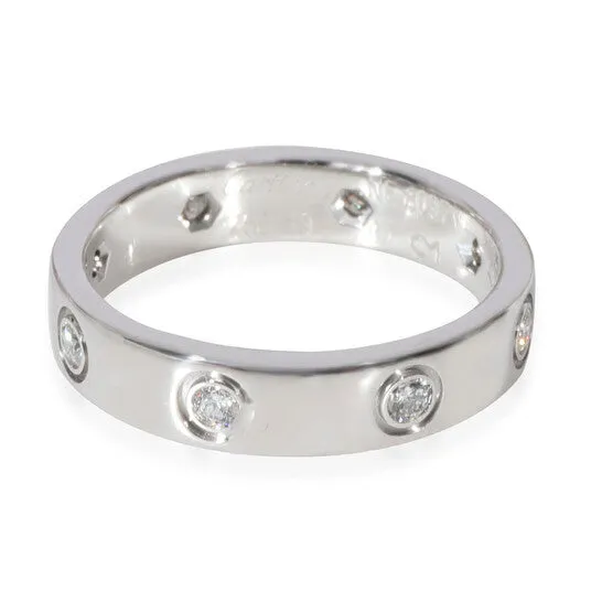 Original PreOwned Cartier Love Diamond Wedding Band in 18k White Gold 019 CTW JMS always Rings Original PreOwned Cartier Love Diamond Wedding Band in 18k White Gold 019 CTW JMS always Rings