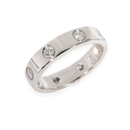 Original PreOwned Cartier Love Diamond Wedding Band in 18k White Gold 019 CTW JMS always Rings Original PreOwned Cartier Love Diamond Wedding Band in 18k White Gold 019 CTW JMS always Rings