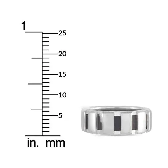 Original PreOwned Chaumet 18K White Gold Black Rubber Band Ring JMS always Rings Original PreOwned Chaumet 18K White Gold Black Rubber Band Ring JMS always Rings