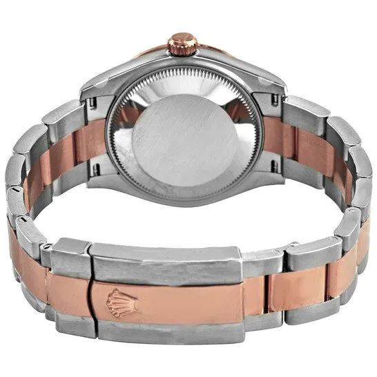 Original Rolex Datejust 31 Chocolate Diamond Dial Automatic Ladies Steel and 18kt Rose Gold Oyster Watch 278341CHDO JMS always Earrings Original Rolex Datejust 31 Chocolate Diamond Dial Automatic Ladies Steel and 18kt Rose Gold Oyster Watch 278341CHDO JMS always Earrings