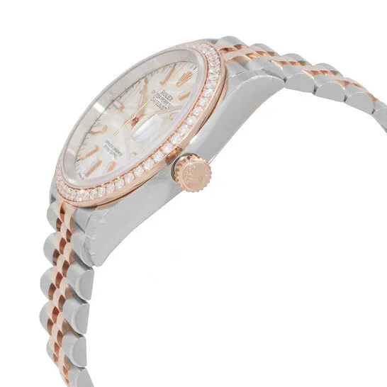 Original Rolex Datejust 36 Automatic Silver Palm Motif Dial Chronometer Diamond Watch 126281SSPLMJ JMS always Watches Original Rolex Datejust 36 Automatic Silver Palm Motif Dial Chronometer Diamond Watch 126281SSPLMJ JMS always Watches