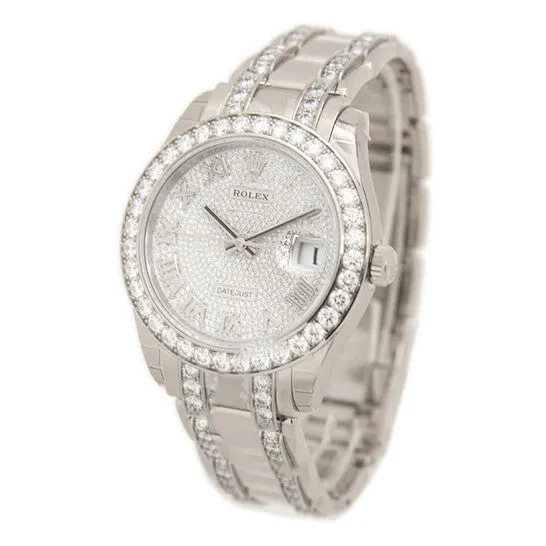 Original Rolex Datejust Pearlmaster 39 Automatic Chronometer Diamond Silver Dial Watch 86289DRPM JMS always Watches Original Rolex Datejust Pearlmaster 39 Automatic Chronometer Diamond Silver Dial Watch 86289DRPM JMS always Watches