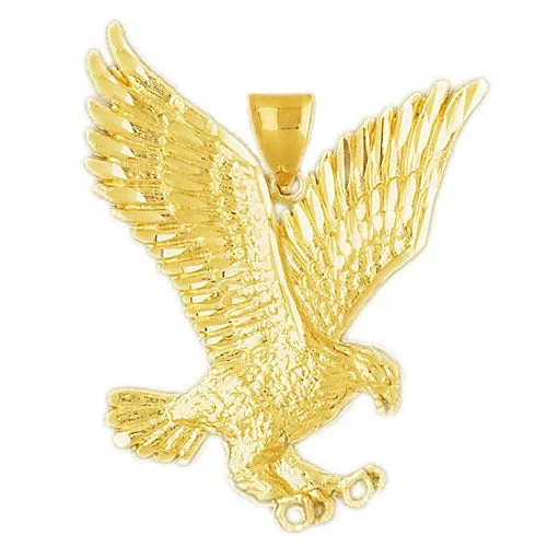 PreStyled Sets Goldia 14K Gold 50MM Golden Eagle Pendant