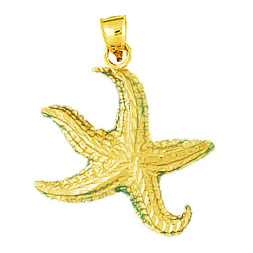 PreStyled Sets Goldia 14K Gold Twirl Starfish Pendant