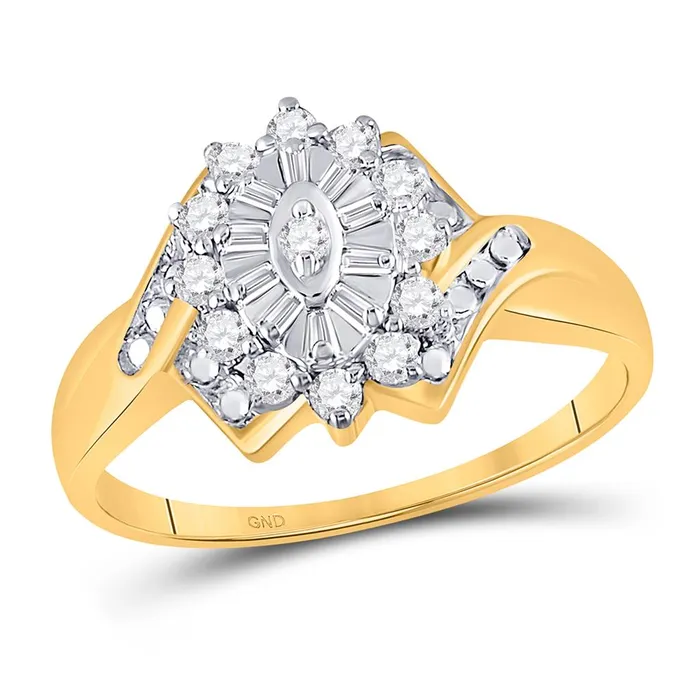 Rings 14CTWDiamond CLUSTER RING gndatlanta