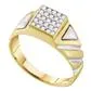 Rings 10k Yellow Gold 14CTDiamond FASHION MENS RING gndatlanta