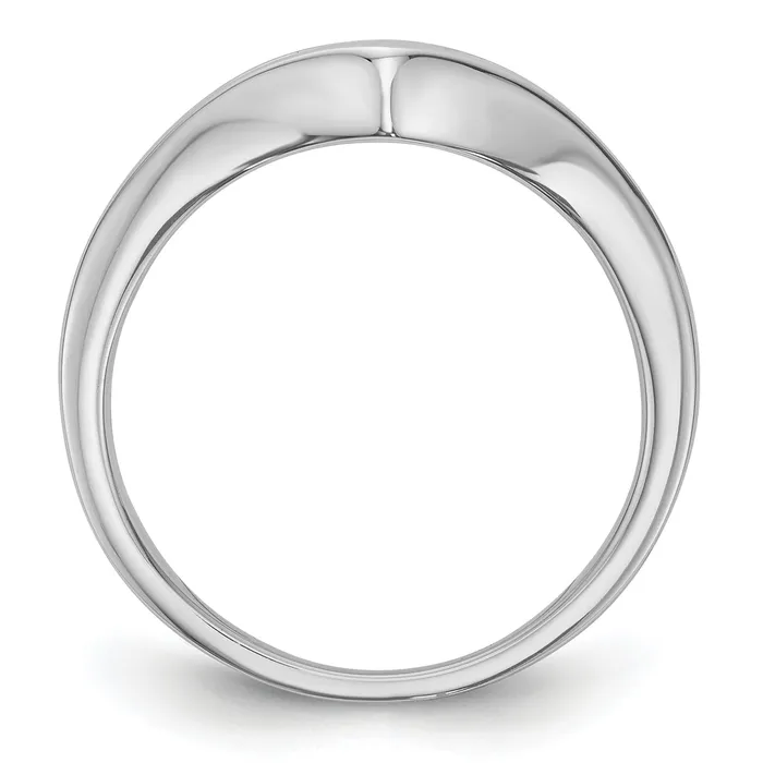 Rings Goldia 050ct CZ Solid Real 14K White Gold Wedding Band Ring