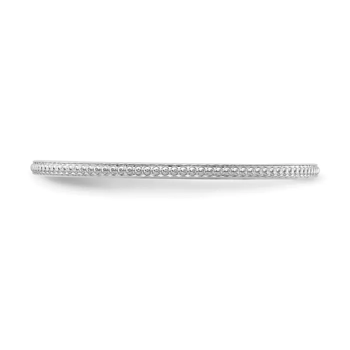 Rings Goldia 14K White Gold 12mm Bead Stackable Band