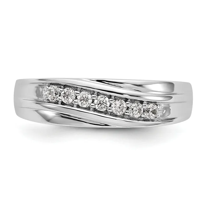 Rings Goldia 14k White Gold 14 Ct Lab Grown Diamond VSSI G Mens Ring