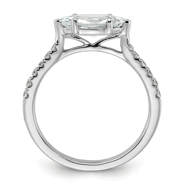 Rings Goldia 14k White Gold 15 Ct Lab Grown Diamond VSSI G 1 Ct Center EastWest Marquise Engagement Ring