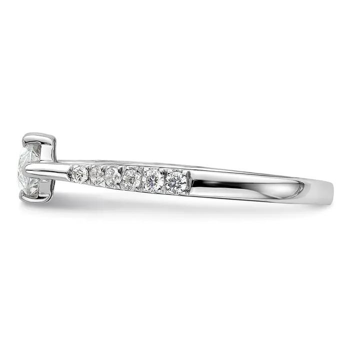 Rings Goldia 14k White Gold 15 Ct Lab Grown Diamond VSSI G 1 Ct Center EastWest Marquise Engagement Ring