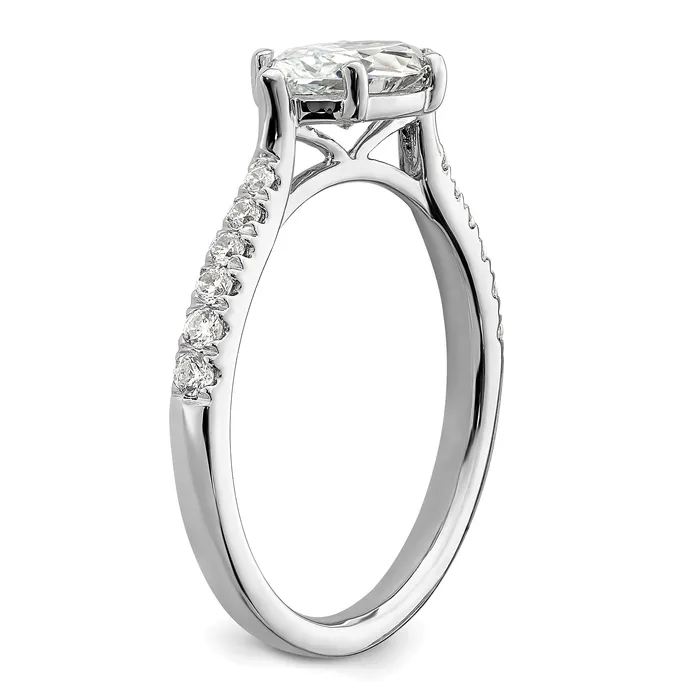 Rings Goldia 14k White Gold 15 Ct Lab Grown Diamond VSSI G 1 Ct Center EastWest Marquise Engagement Ring